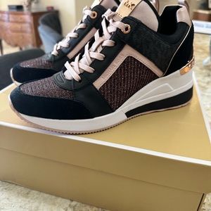 NIB Michael Kors Glitter Trainers Tennis Shoes